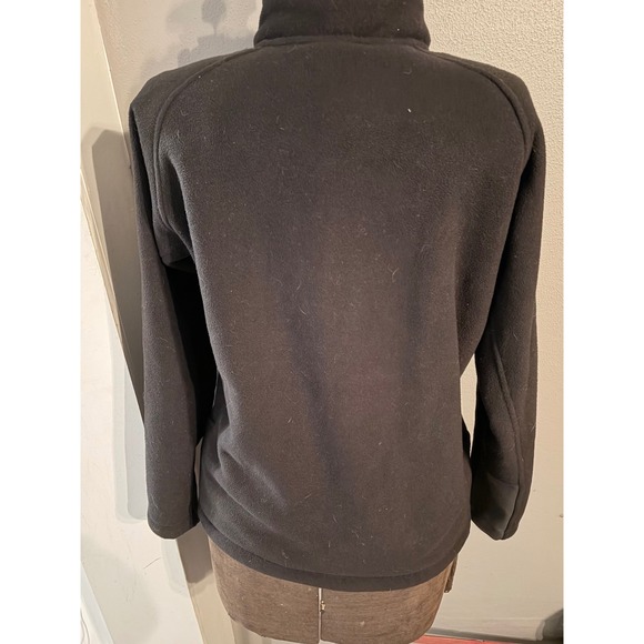 The North Face Boys Fleece Jacket Black black Pocket Full Zip Size L 14 16 - Picture 2 of 4